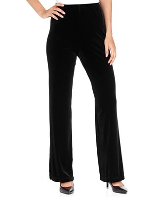 Elementz Petite Pants, Wide-Leg Velvet - Pants & Capris - Women - Macy's
