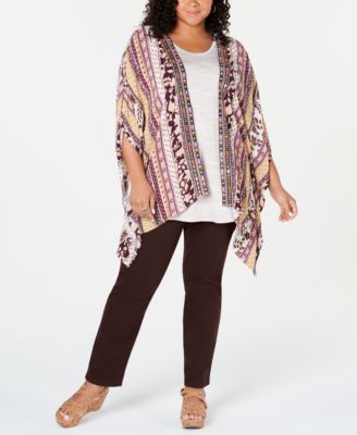 macy's style & co plus size tops