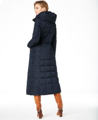 Cole Haan Hooded Down Maxi Puffer Coat 