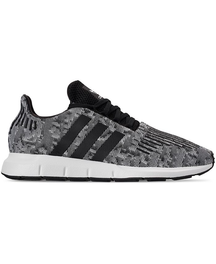 adidas swift run mens black and white