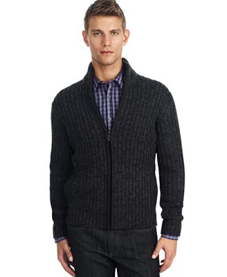 Kenneth Cole Reaction Sweater, Marled Cardigan - Sweaters - Men - Macy's