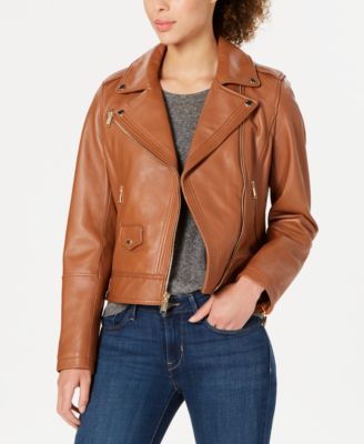 michael kors asymmetrical leather moto jacket