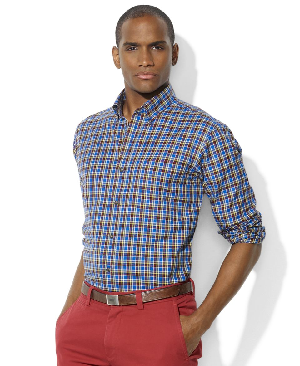 Polo Ralph Lauren Shirt, Classic Fit Plaid Sport Shirt