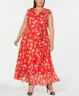 calvin klein plus size maxi dresses