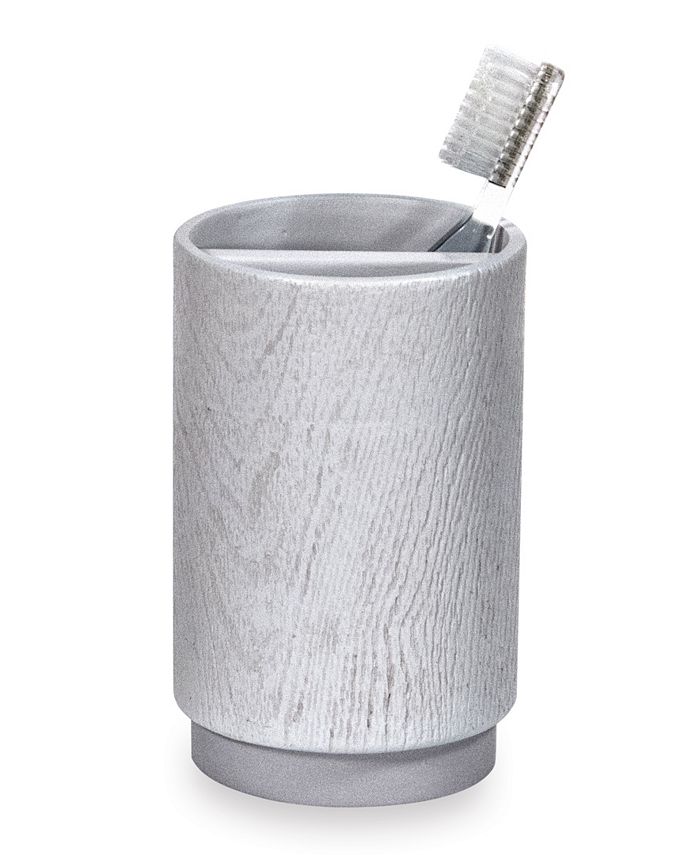 DKNY Grey Wood 4Pc. Bath Accessory Set & Reviews Bathroom