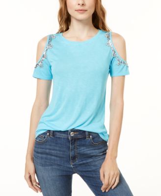 cold shoulder tops at macy's