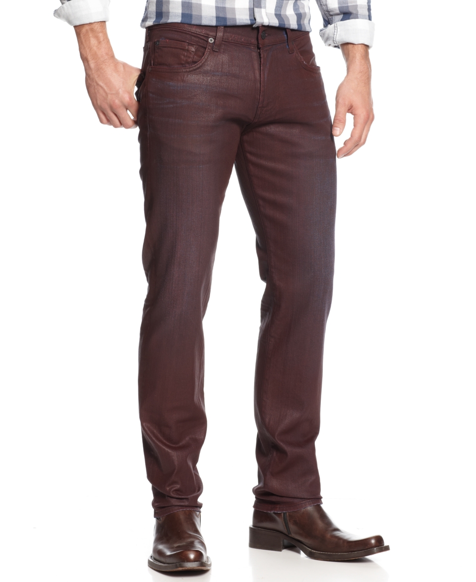 For All Mankind Jeans, Straight Leg Coated Colored Jeans