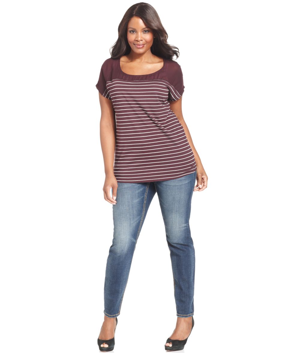 Seven7 Jeans Plus Size Jeans, Skinny, Leonardo Wash   Plus Size Jeans