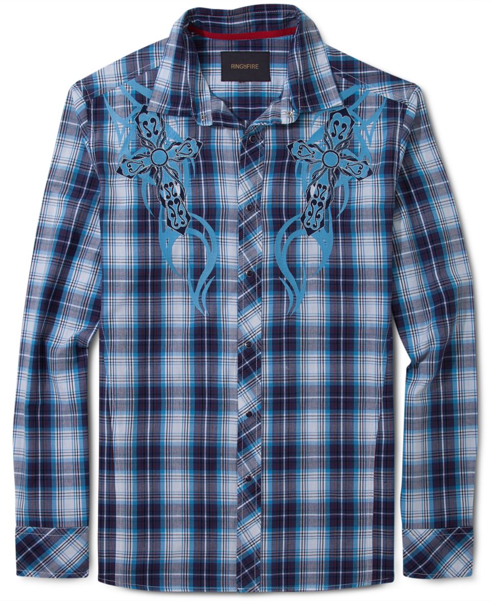 Ring of Fire Shirts, Garrison Shirt   Mens Casual Shirts