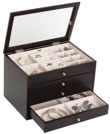 Mele & Co. Jewelry Box, Ripley Java Finish - Collections - For The Home ...