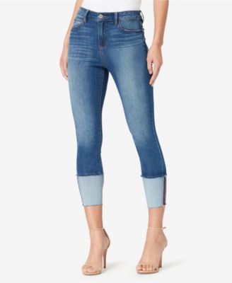 womens wide cuff jeans