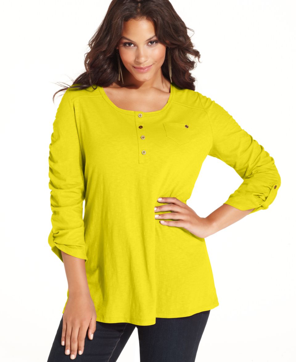 Alfani Plus Size Blouse, Long Sleeve Lace   Plus Size Tops   Plus