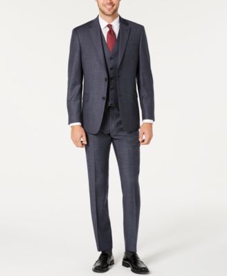 tommy hilfiger plaid suit