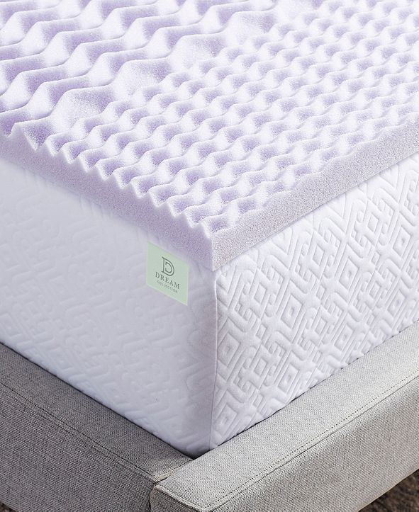 Lucid 5Zone Lavender Memory Foam Mattress Topper, Twin & Reviews