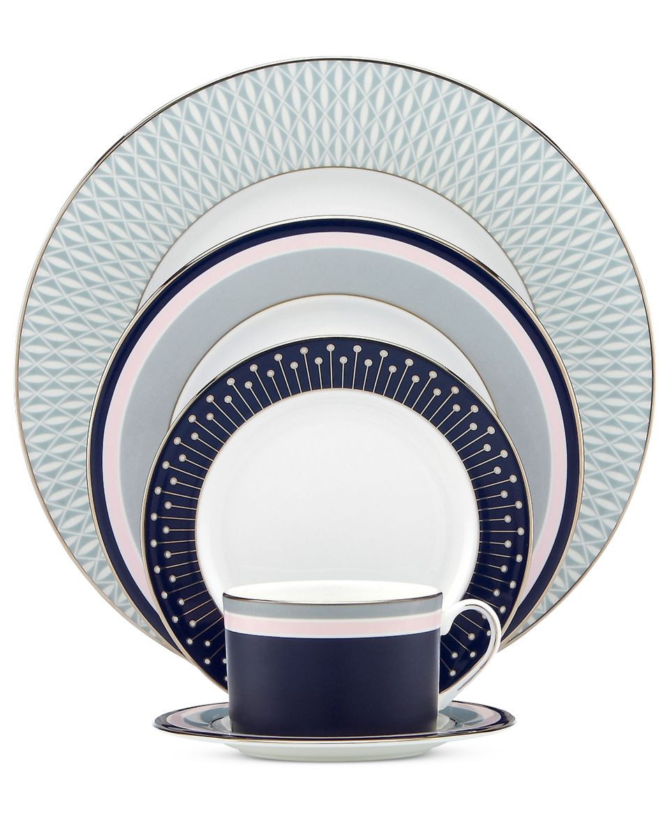 kate spade new york Dinnerware, Mercer Drive Platinum 5 Piece Place