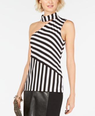 asymmetrical cut out tops