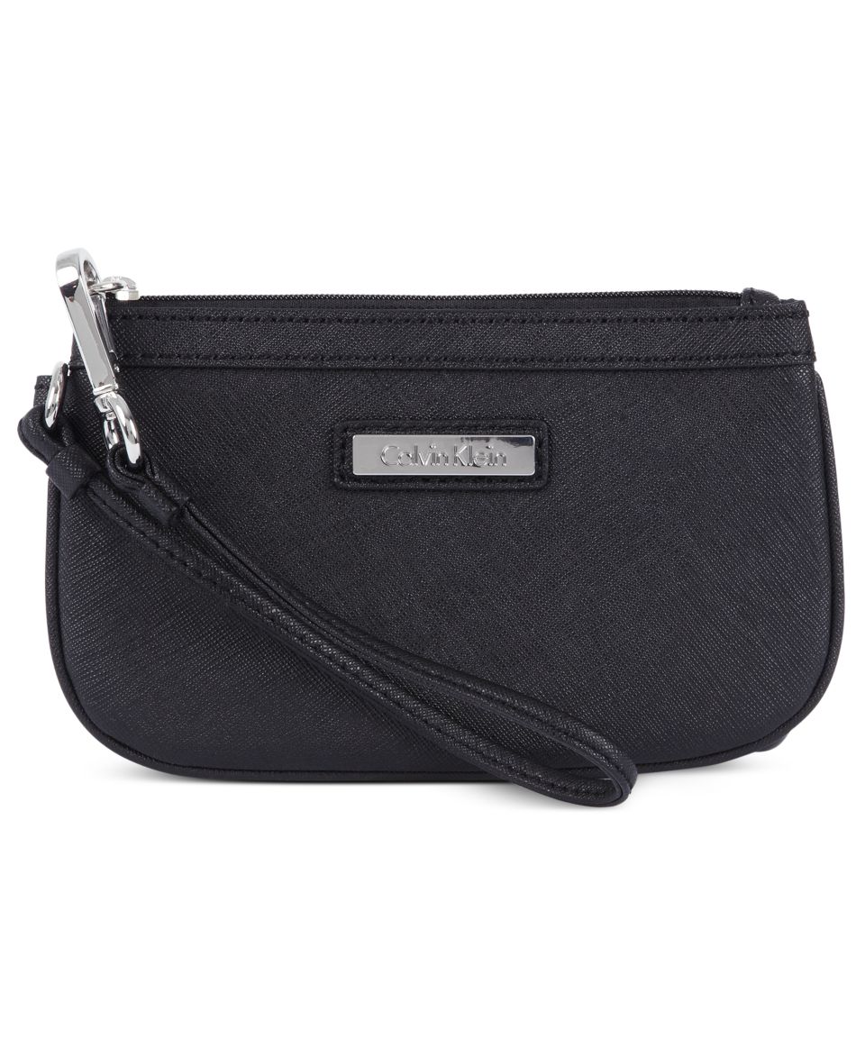 Calvin Klein Handbag, Solid Wristlet   Handbags & Accessories