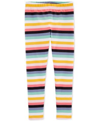 girls striped leggings