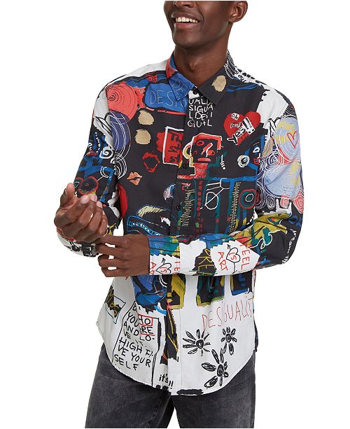 Desigual Men S Chantal Multicolor Shirt Reviews Casual Button Down Shirts Men Macy S