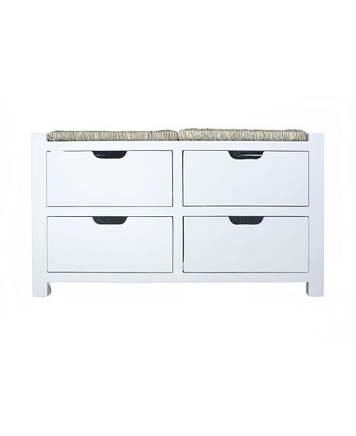 Heather Ann Creations Heather Ann Vale Storage Bench With Four Drawers Reviews Furniture Macy S