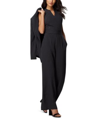 wide leg jumpsuit with blazer