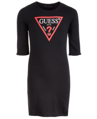 guess logo t shirt dress