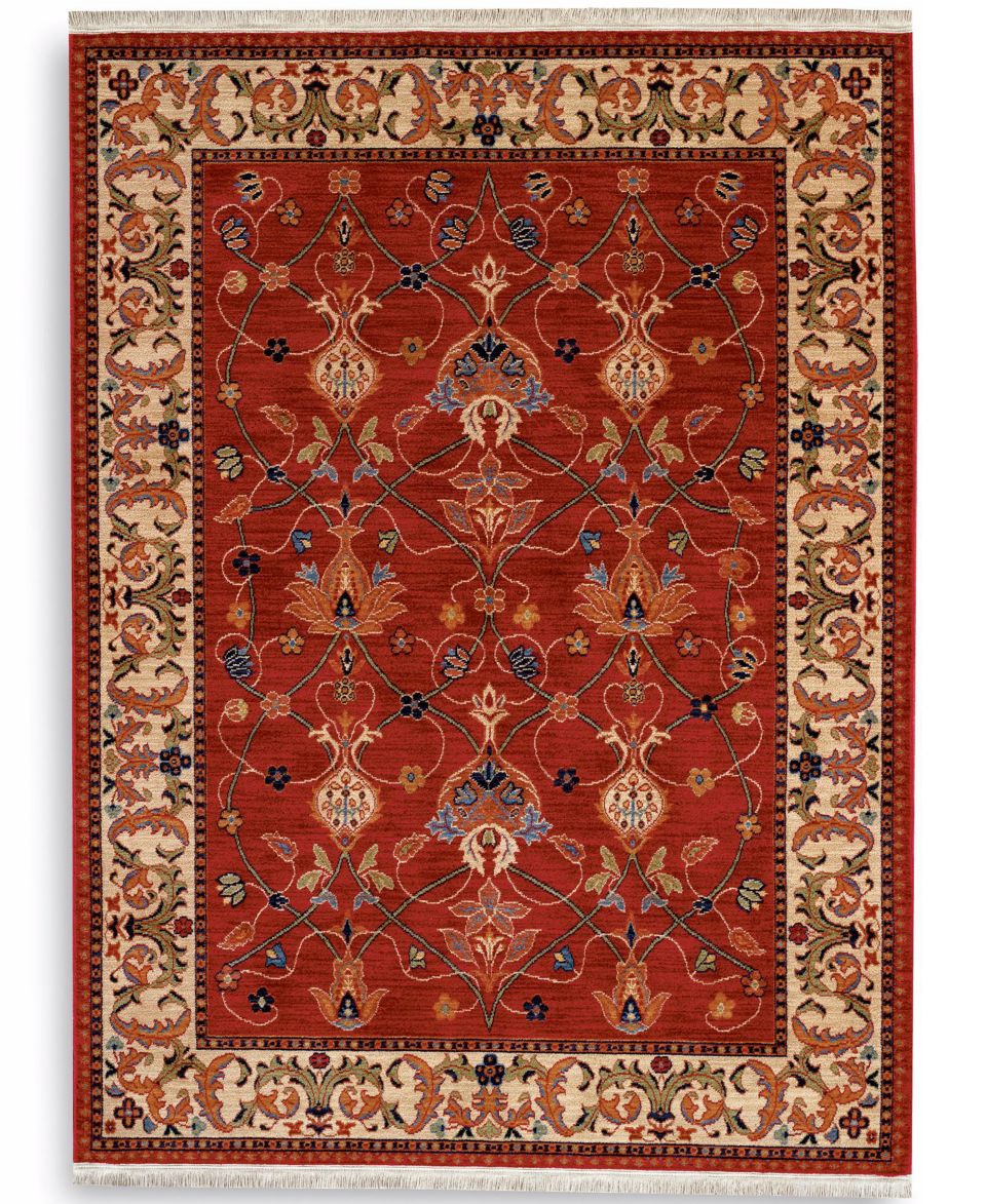 Rug, English Manor William Morris Red 4 11 Round   Rugs