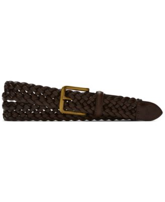 rl vachetta leather belt