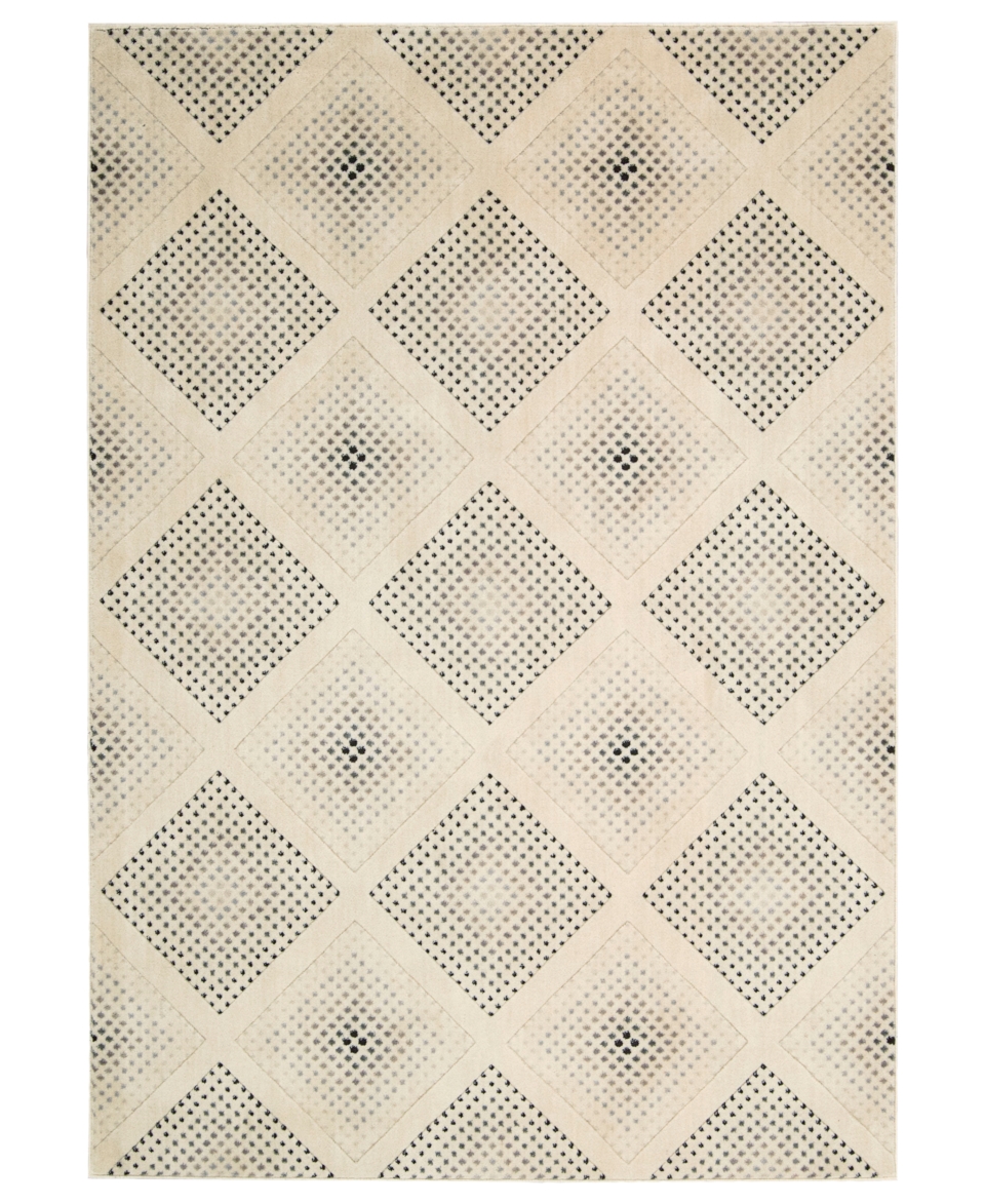 Nourison Area Rug, North Shore Diamond Champagne 53 x 75   Rugs