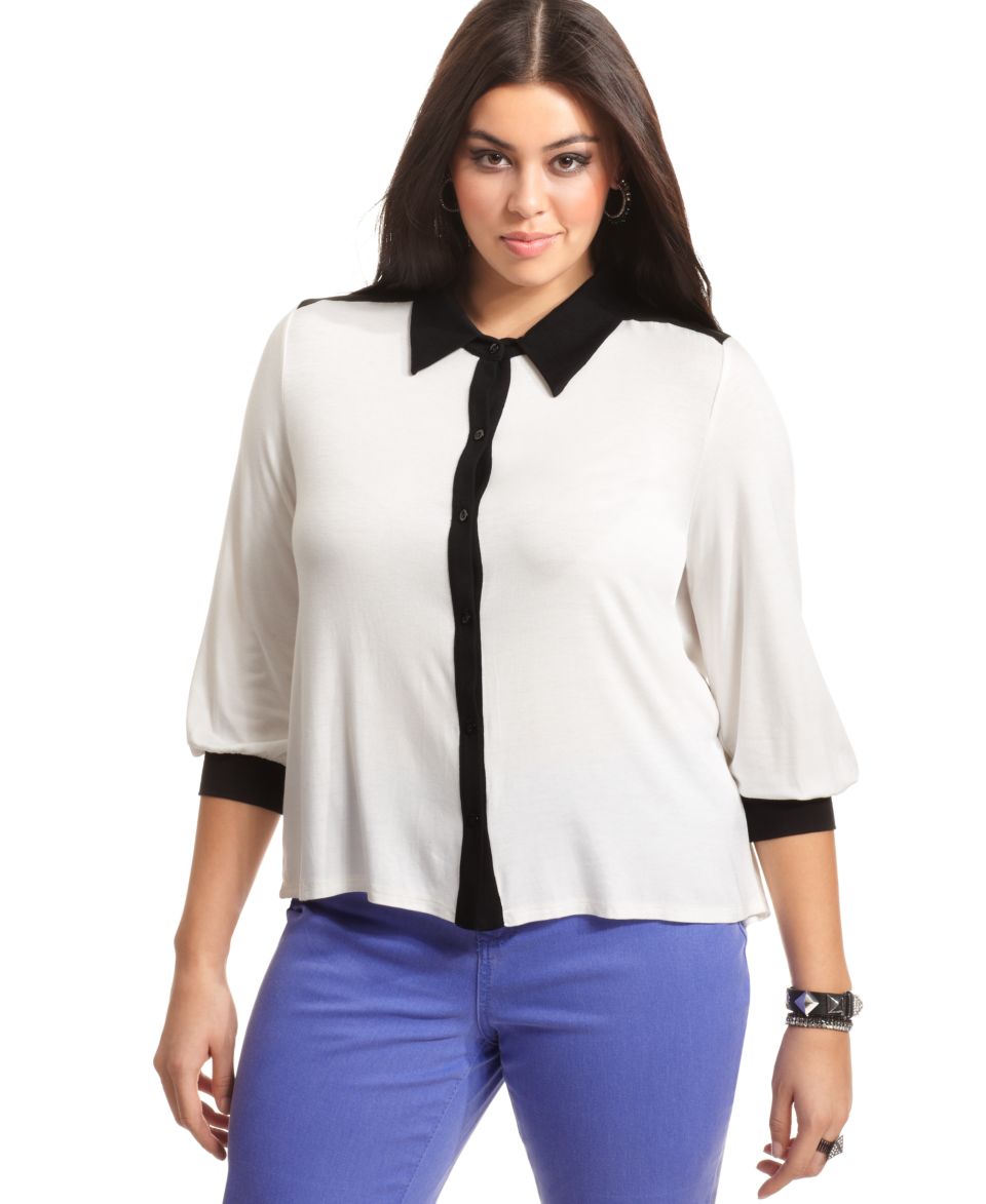 ING Plus Size Top, Long Sleeve Lace   Plus Size Tops   Plus Sizes