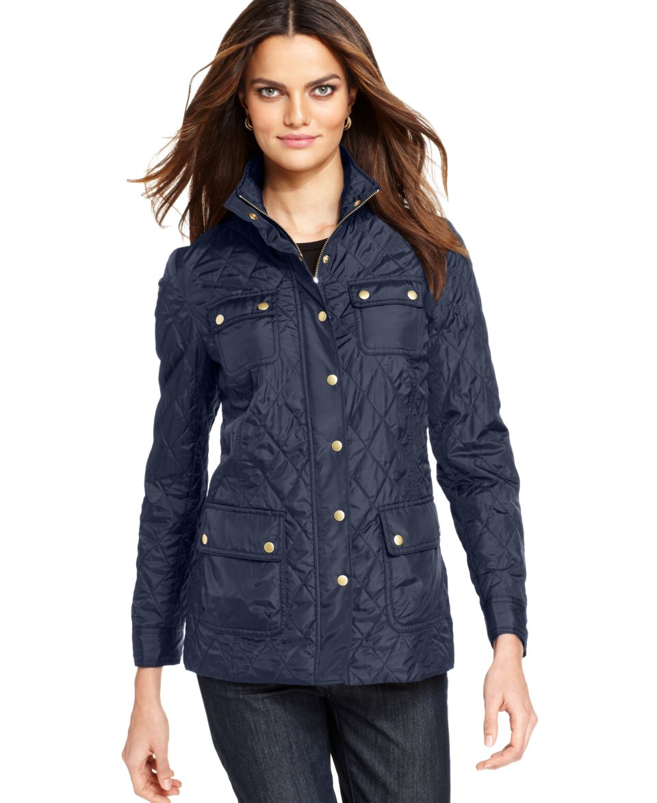 Esprit Jacket, Hooded Diamond Quilted   Womens Coats