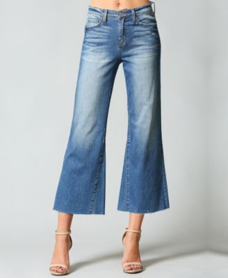 cut off flare jeans