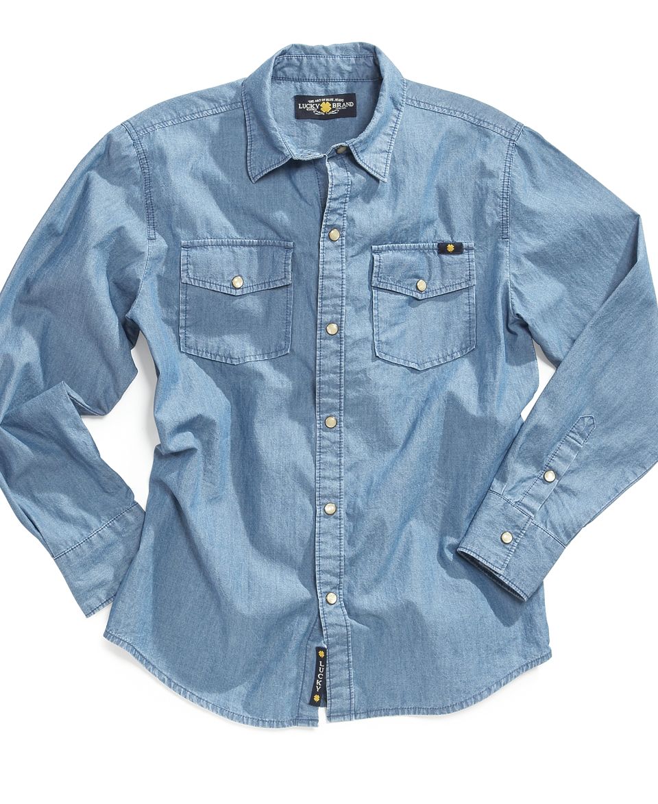 Lucky Brand Kids Shirt, Boys Nijo Plaid Shirt   Kids Boys 8 20   