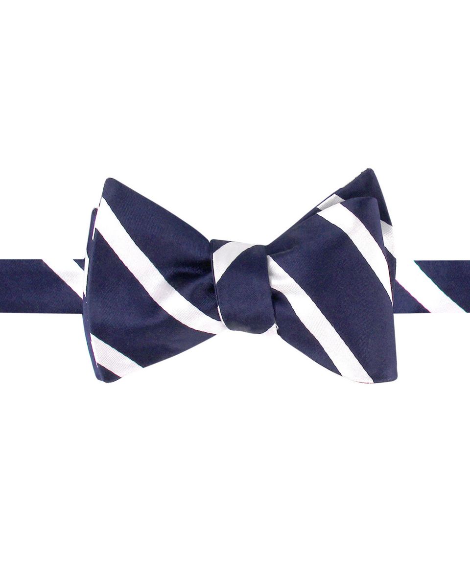 Tommy Hilfiger Tie, Celebrity Repp Stripe Bow Tie