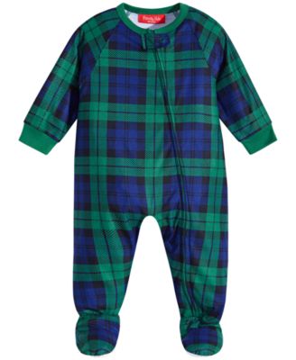 baby plaid pajamas