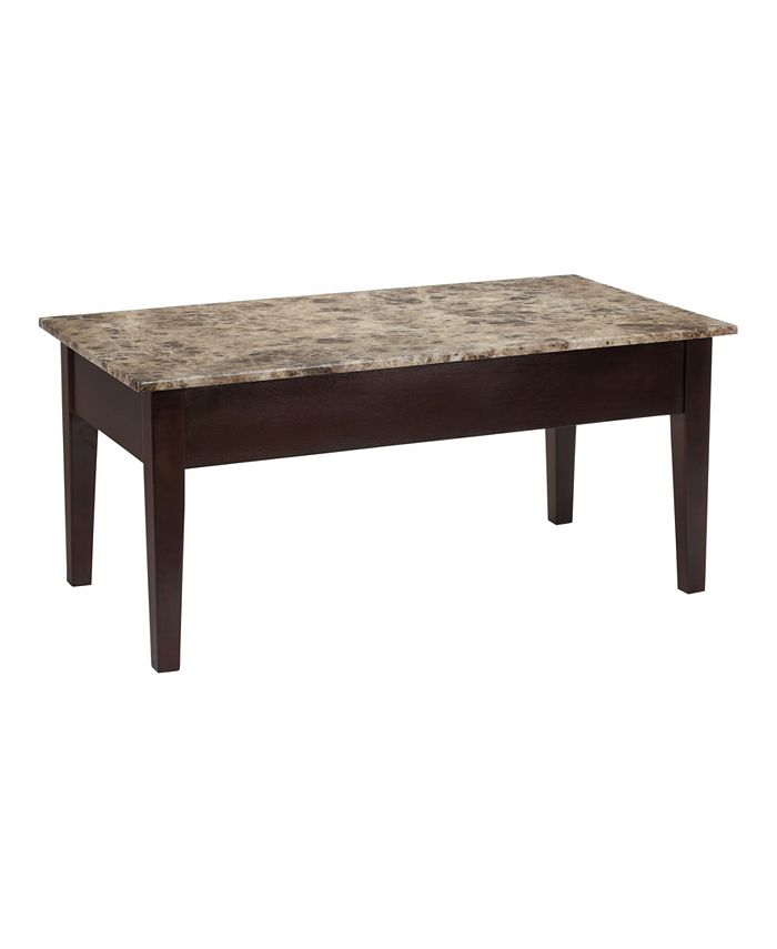 Dorel Living Orlando Faux Marble Lift Top Coffee Table Reviews Furniture Macy S
