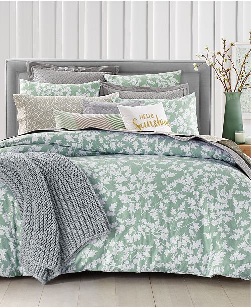 Charter Club Oak Leaf Bedding Collection Created For Macy S Reviews Bedding Collections Bed Bath Macy S
