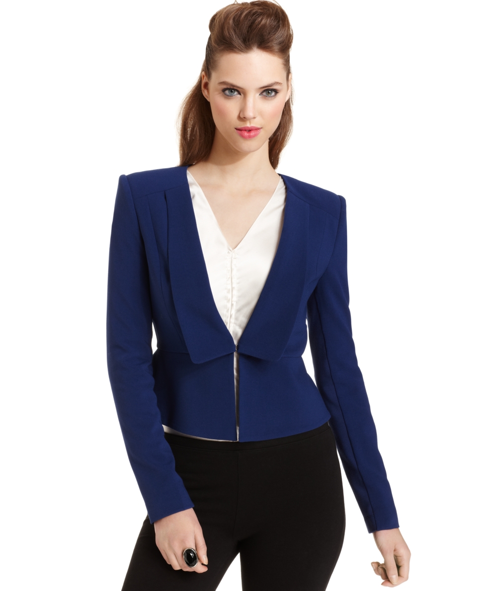 BCBGMAXAZRIA Jacket, Penn Structured Peplum Blazer   Womens Jackets