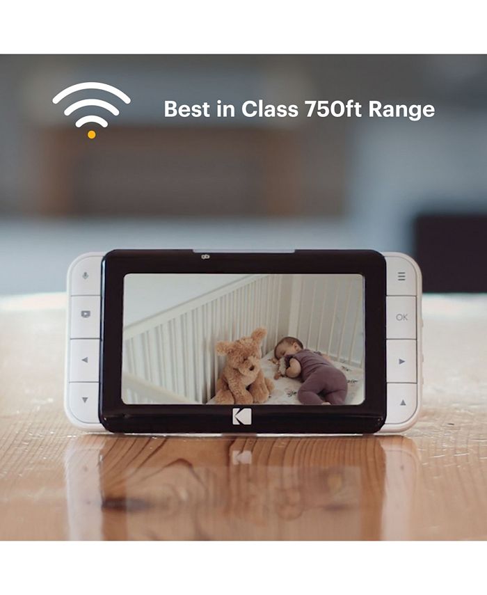 Kodak Cherish C525 Video Baby Monitor With Mobile App 5" Hd Screen HiRes Baby Camera With