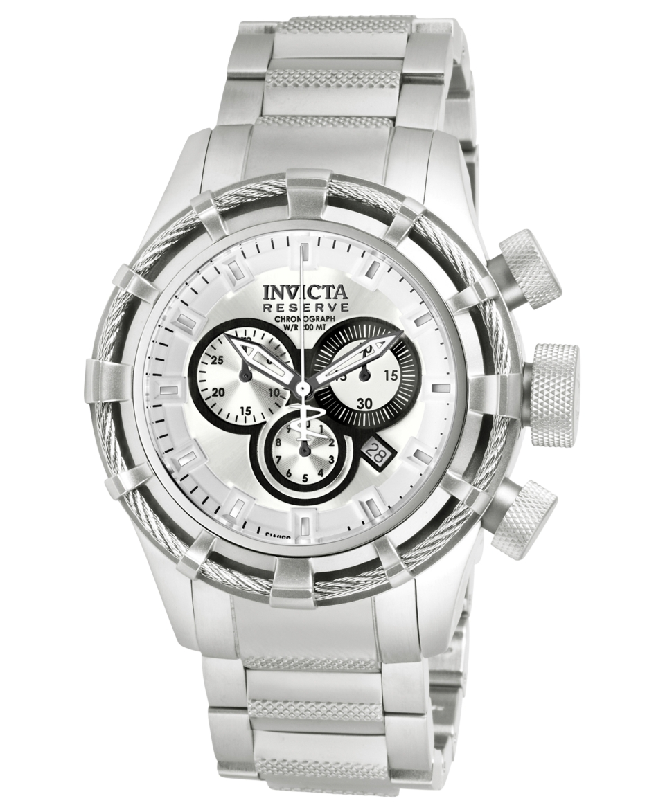 Invicta Watch, Mens Swiss Chronograph Reserve Bolt Stainless Steel