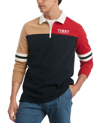 mens tommy hilfiger long sleeve polo