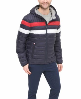 red vinyl puffer