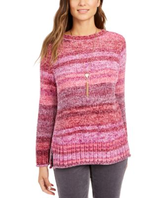 macy's pink sweater