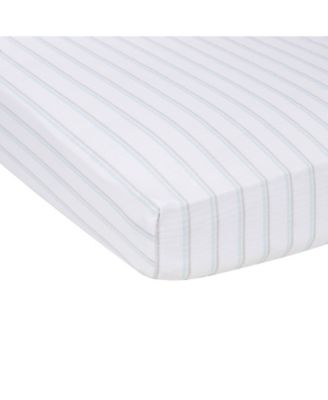 white muslin crib sheet