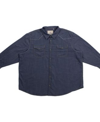 big & tall denim shirts