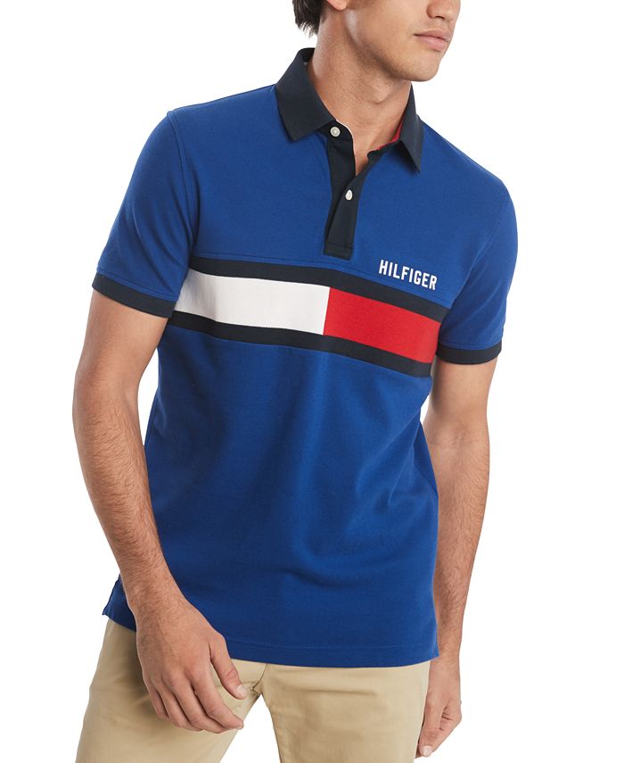 Tommy Hilfiger Men's Custom Fit Holly Polo, Created for Macy's ...