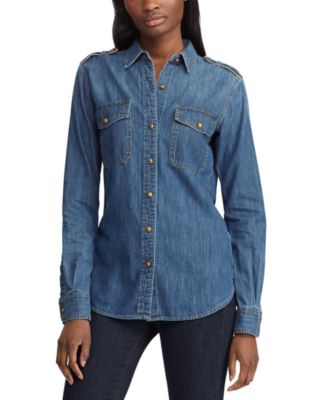 ralph lauren denim button down