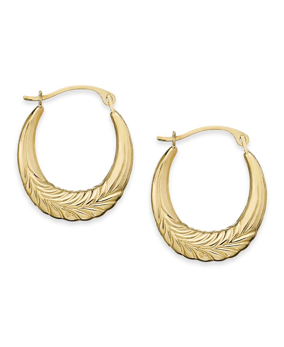 10k Gold Earrings, Hexagon Hoop Earrings   Earrings   Jewelry & Watches