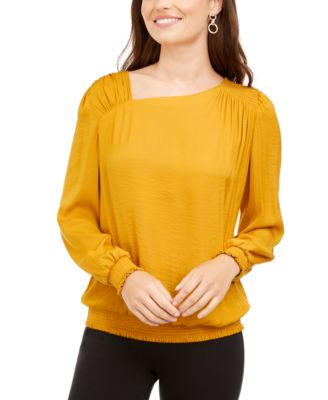 macy's asymmetrical tops