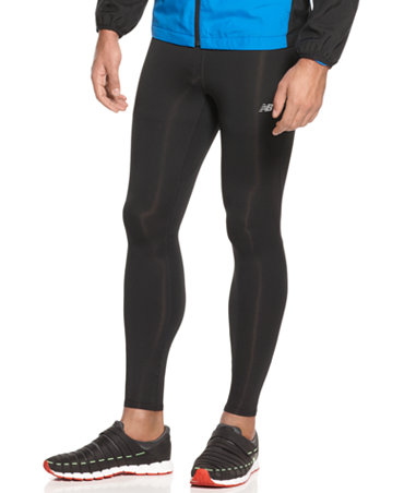 New Balance Pants, GO2 Running Tights - Activewear - Men - Macy's